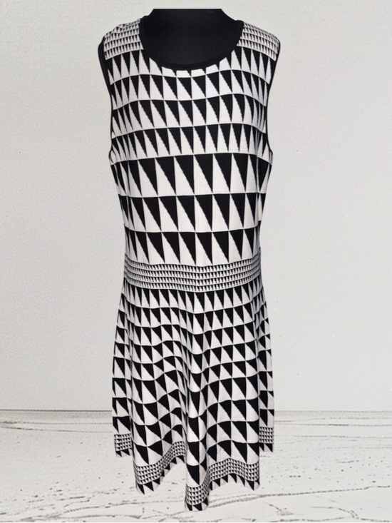 Worthington Dresses & Skirts - Worthington Geometric Sweater Dress, P2P:20-22.5”; L:44